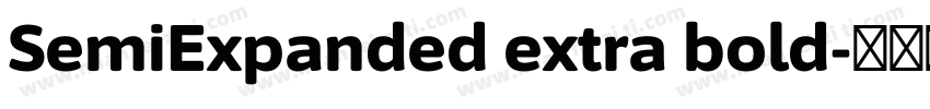 SemiExpanded extra bold字体转换